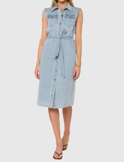 Velvet Heart Karsyn Denim Dress In Santa Barbara In Blue