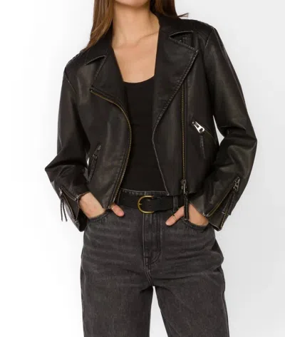 Velvet Heart Kenwood Pleather Jacket In Black