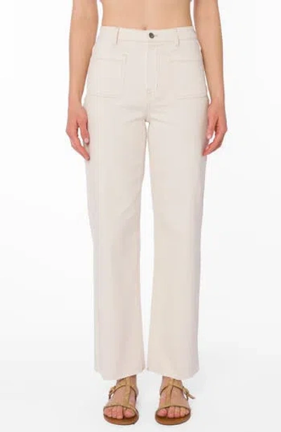 Velvet Heart Kera High Waist Wide Leg Jeans In Brown