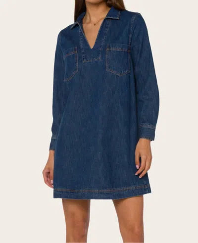 Velvet Heart Lacey Denim Dress In 206 Hudson River