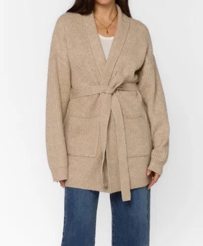 Velvet Heart Landon Cardigan In Praline In Pink