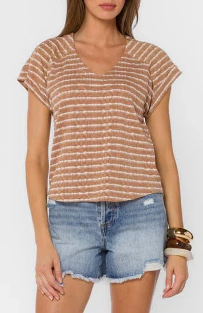 Velvet Heart Larena Striped T-shirt In Brown