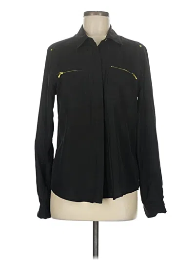 Pre-owned Velvet Heart Long Sleeve Blouse In Black
