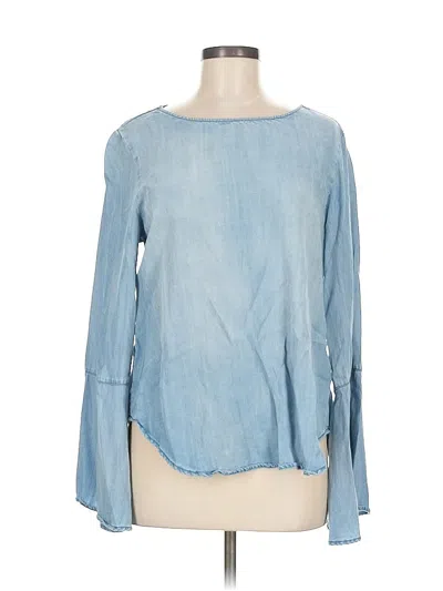 Pre-owned Velvet Heart Long Sleeve Blouse In Blue