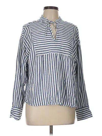 Pre-owned Velvet Heart Long Sleeve Blouse In Blue