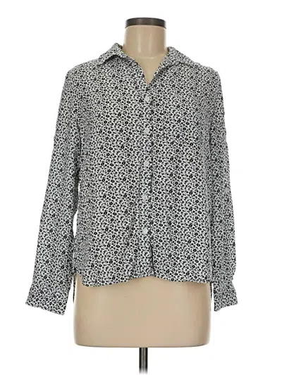 Pre-owned Velvet Heart Long Sleeve Blouse In Gray