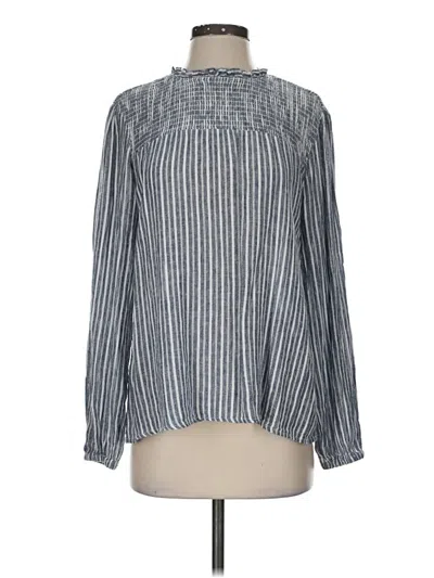 Pre-owned Velvet Heart Long Sleeve Blouse In Gray