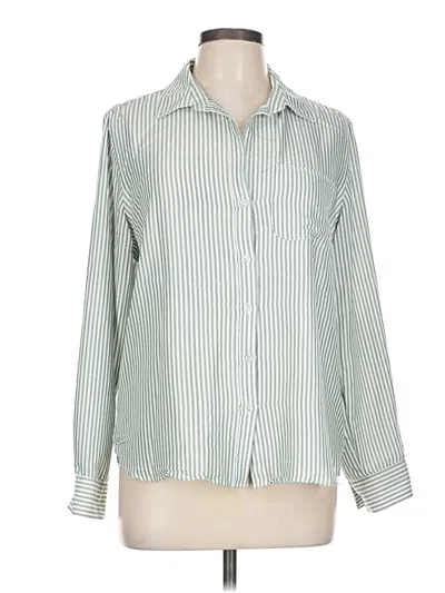 Pre-owned Velvet Heart Long Sleeve Blouse In Green