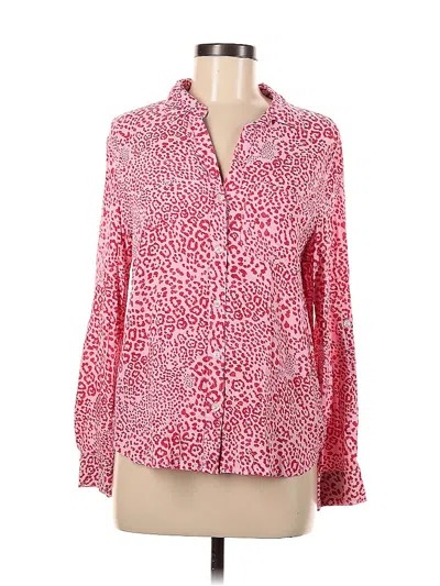 Pre-owned Velvet Heart Long Sleeve Blouse In Pink
