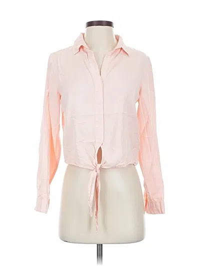 Pre-owned Velvet Heart Long Sleeve Blouse In Pink