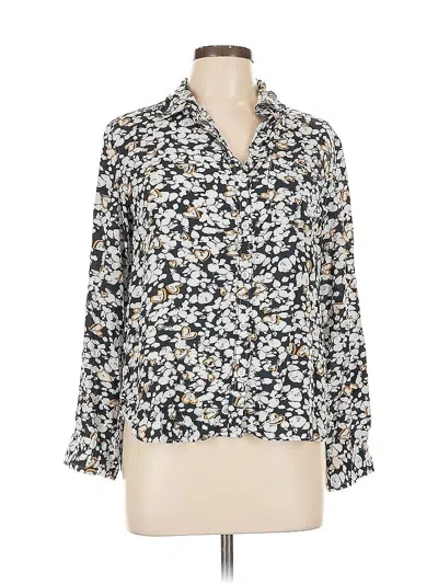 Pre-owned Velvet Heart Long Sleeve Blouse In White