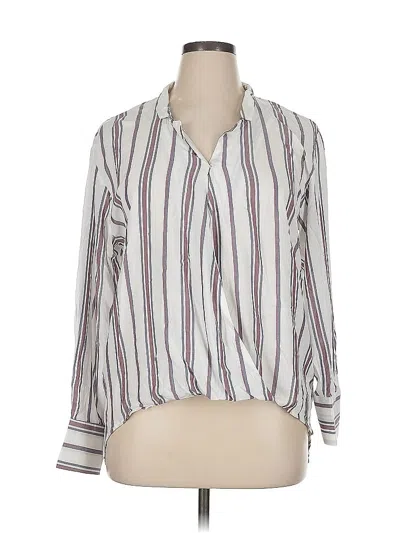 Pre-owned Velvet Heart Long Sleeve Blouse In White