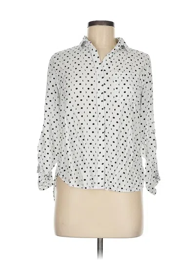 Pre-owned Velvet Heart Long Sleeve Blouse In White