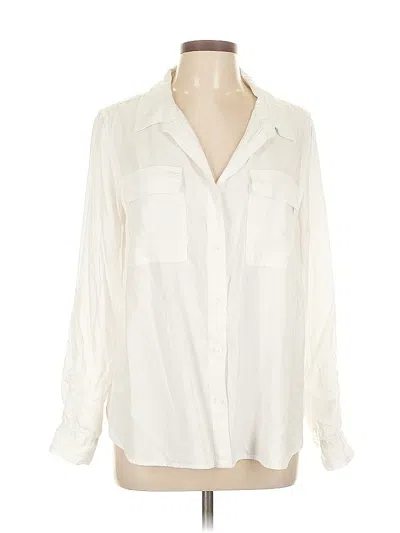 Pre-owned Velvet Heart Long Sleeve Blouse In White