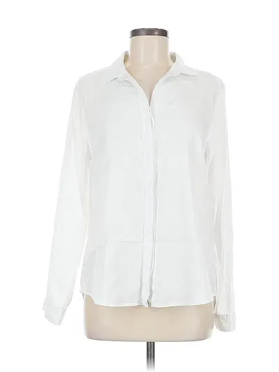 Pre-owned Velvet Heart Long Sleeve Blouse In White