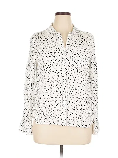 Pre-owned Velvet Heart Long Sleeve Blouse In White
