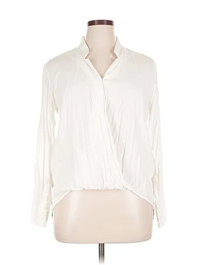 Pre-owned Velvet Heart Long Sleeve Blouse In White