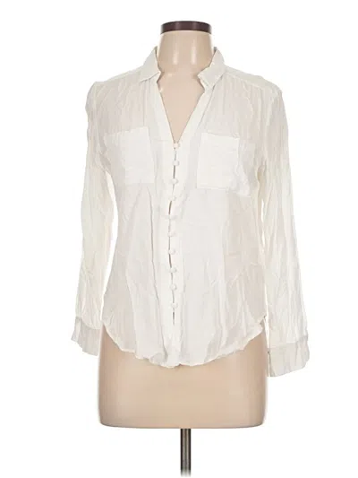 Pre-owned Velvet Heart Long Sleeve Blouse In White