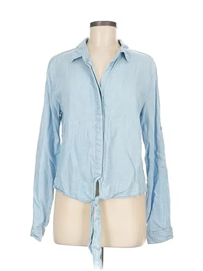 Pre-owned Velvet Heart Long Sleeve Button Down Shirt In Blue