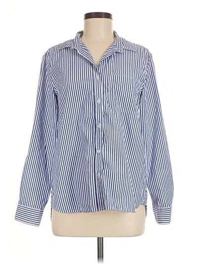 Pre-owned Velvet Heart Long Sleeve Button Down Shirt In Blue