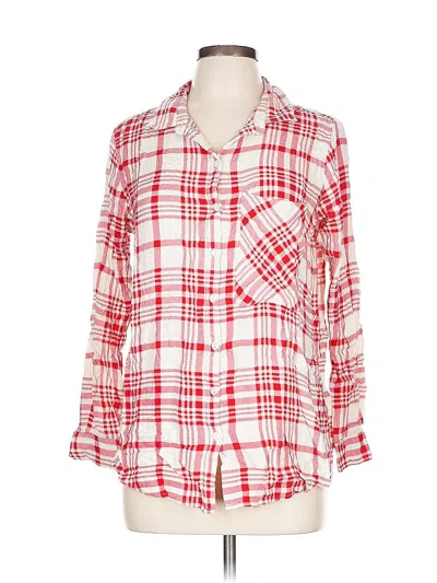 Pre-owned Velvet Heart Long Sleeve Button Down Shirt In Red