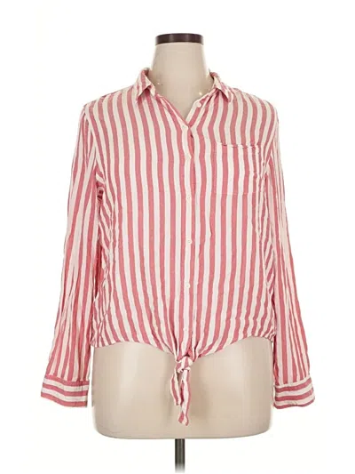 Pre-owned Velvet Heart Long Sleeve Button Down Shirt In Red