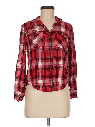 Pre-owned Velvet Heart Long Sleeve Button Down Shirt In Red