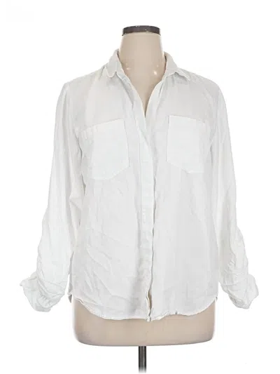 Pre-owned Velvet Heart Long Sleeve Button Down Shirt In White
