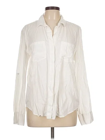 Pre-owned Velvet Heart Long Sleeve Button Down Shirt In White