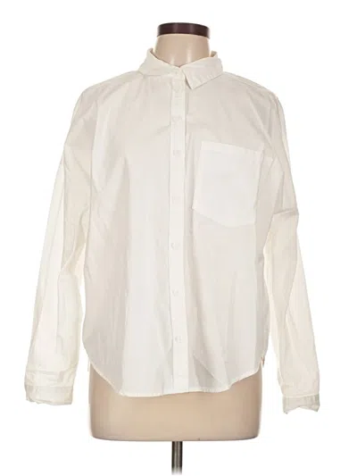 Pre-owned Velvet Heart Long Sleeve Button Down Shirt In White