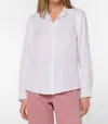 Velvet Heart Long Sleeve Button Shirt In Optic White In White