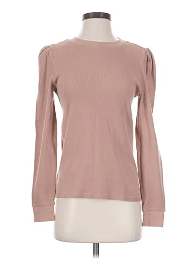 Pre-owned Velvet Heart Long Sleeve T-shirt In Tan