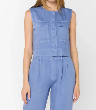 Velvet Heart Lozano Denim Vest In Peri Sky In Blue