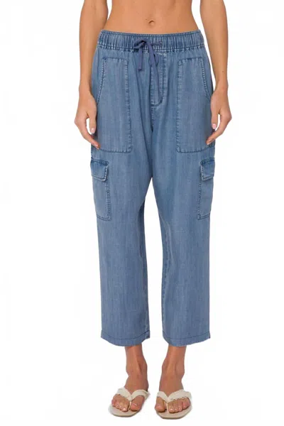 Velvet Heart Lunay Elastic Drawstring Pant In Julian In Blue