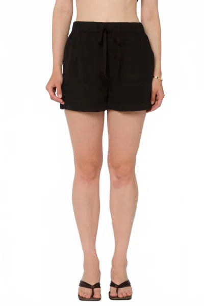 Velvet Heart Lyra Drawstring Waist Shorts In Black