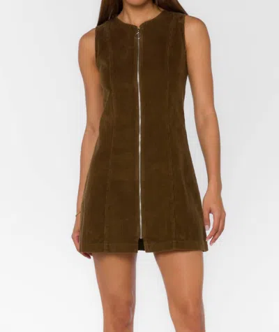 Velvet Heart Madera Dress In Pesto In Multi