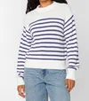 Velvet Heart Margot Stripe Sweater In Blue In Blue