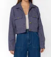 Velvet Heart Mateo Tweed Jacket In Blue Tan In Multi