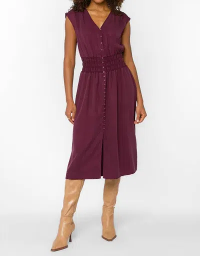 Velvet Heart Persa Midi Dress In Malbec In Brown