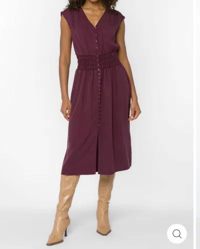 Velvet Heart Persa Midi Dress In Malbec In Purple