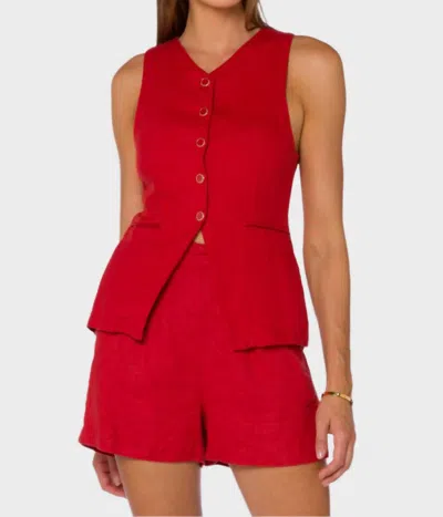 VELVET HEART PISCES VEST IN SALSA