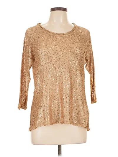 Pre-owned Velvet Heart Pullover Sweater In Gold