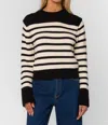 Velvet Heart Ridley Sweater In Bandit Stripe In Black