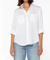Velvet Heart Riley Shirt In Optic White In White
