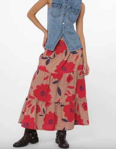 Velvet Heart Roseanna Maxi Skirt - Plus In Beige In Multi
