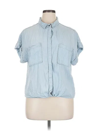 Pre-owned Velvet Heart Short Sleeve Blouse In Blue
