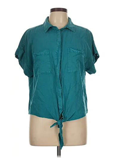 Pre-owned Velvet Heart Short Sleeve Blouse In Blue