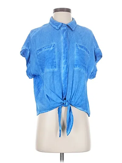 Pre-owned Velvet Heart Short Sleeve Blouse In Blue