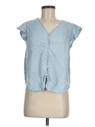 Pre-owned Velvet Heart Short Sleeve Blouse In Blue
