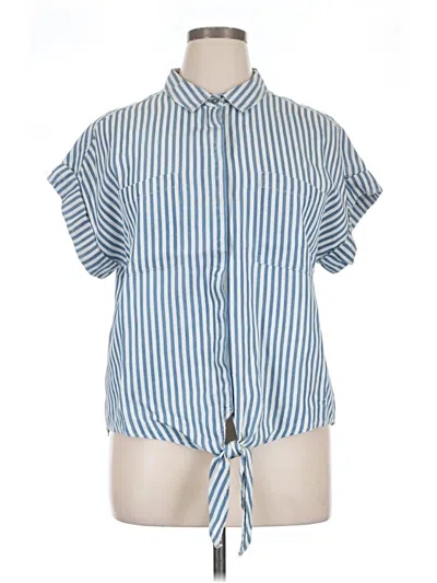 Pre-owned Velvet Heart Short Sleeve Blouse In Blue